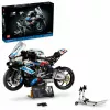 LEGO Technic motociklo modelis BMW M1000RR 42130 su detaliu varikliu ir veikiančia pakaba