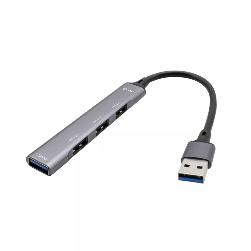 i-tec Metal USB 3.0 HUB'das 1x USB 3.0 + 3x USB 2.0