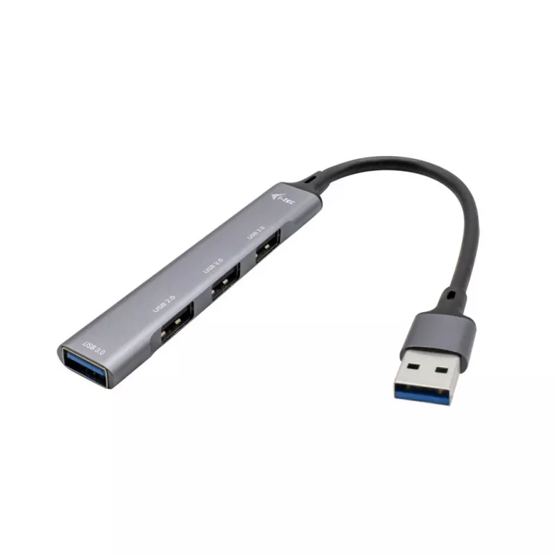 i-tec Metal USB 3.0 HUB'das 1x USB 3.0 + 3x USB 2.0