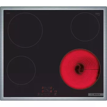 Bosch Serie 4 PKE645BB2E kaitlentė juoda įmontuojama 60 cm keraminė 4 zonų