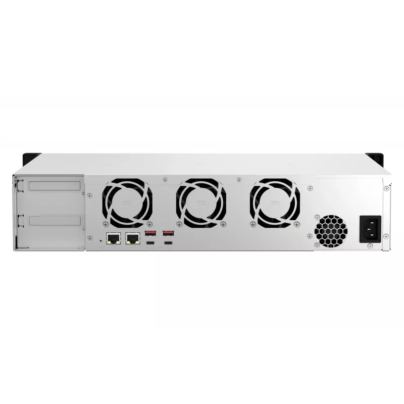 QNAP TS-873AEU-4G NAS / saugojimo serveris Stovas (2U) Ryzen Embedded V1500B 4 GB DDR4 0 TB QuTS hero Juoda