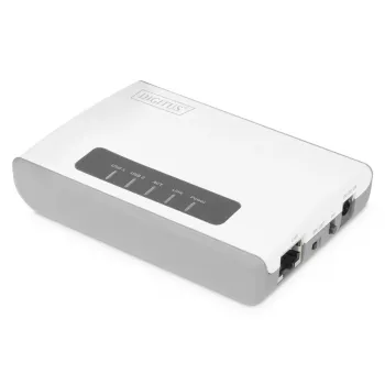 DIGITUS 2 prievadų USB 2.0 Wi-Fi tinklo serveris NAS USB šakotuvas spausdinimo serveris