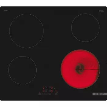 Bosch Serie 4 PKE611BB2E kaitlentė Juoda Įmontuojamas 60 cm Keraminė kaitlentė 0 zona (-ų)