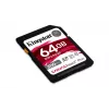 Kingston Technology 64GB Canvas React Plus SDXC UHS-II 300R/260W U3 V90 Full HD/4K/8K