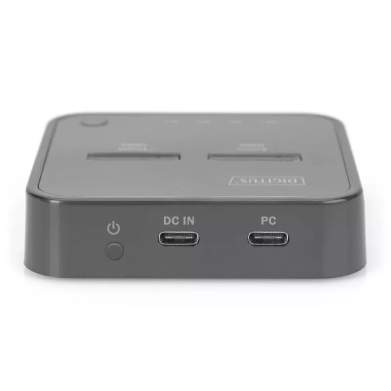 Digitus Dual M.2 NVMe SSD Docking Station USB-C su neprisijungus klonavimo funkcija