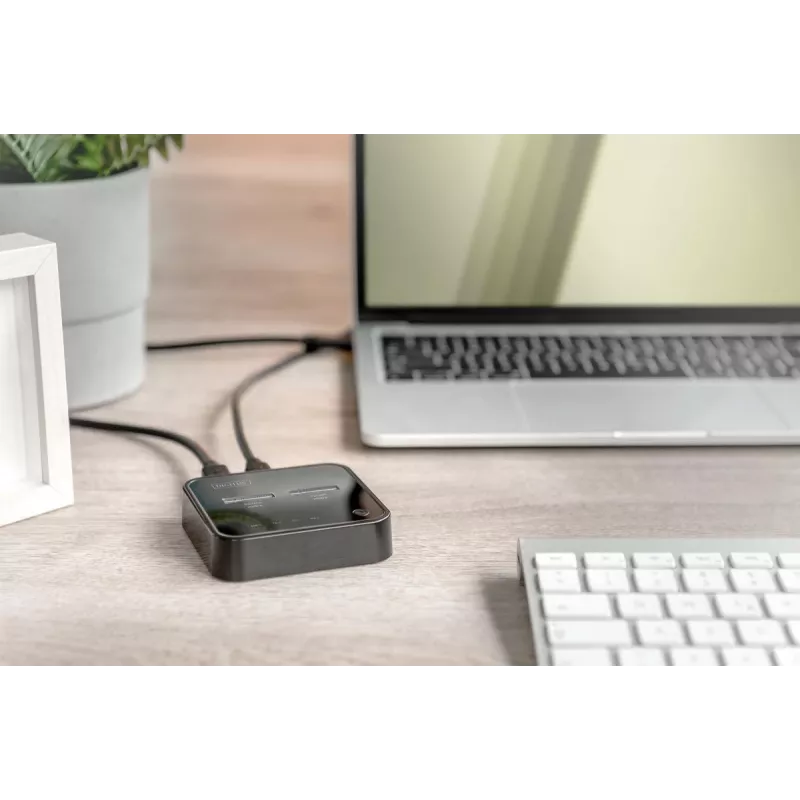 Digitus Dual M.2 NVMe SSD Docking Station USB-C su neprisijungus klonavimo funkcija