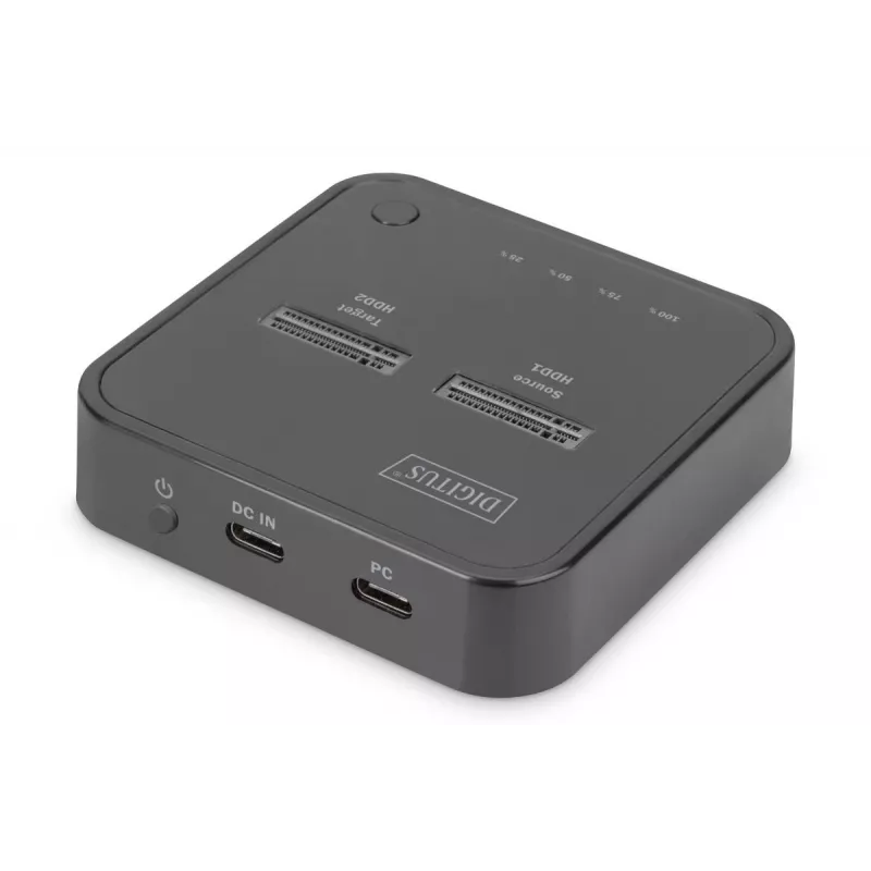Digitus Dual M.2 NVMe SSD Docking Station USB-C su neprisijungus klonavimo funkcija