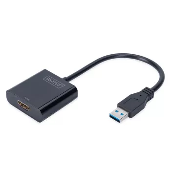 DIGITUS USB 3.0 į HDMI adapteris Įvestis USB, Išvestis HDMI Skiriamoji geba iki 1080p