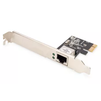 Digitus Gigabit Ethernet PCI Express tinklo plokštė DN-10130-1, laidinė, 1000 Mbit/s, juoda