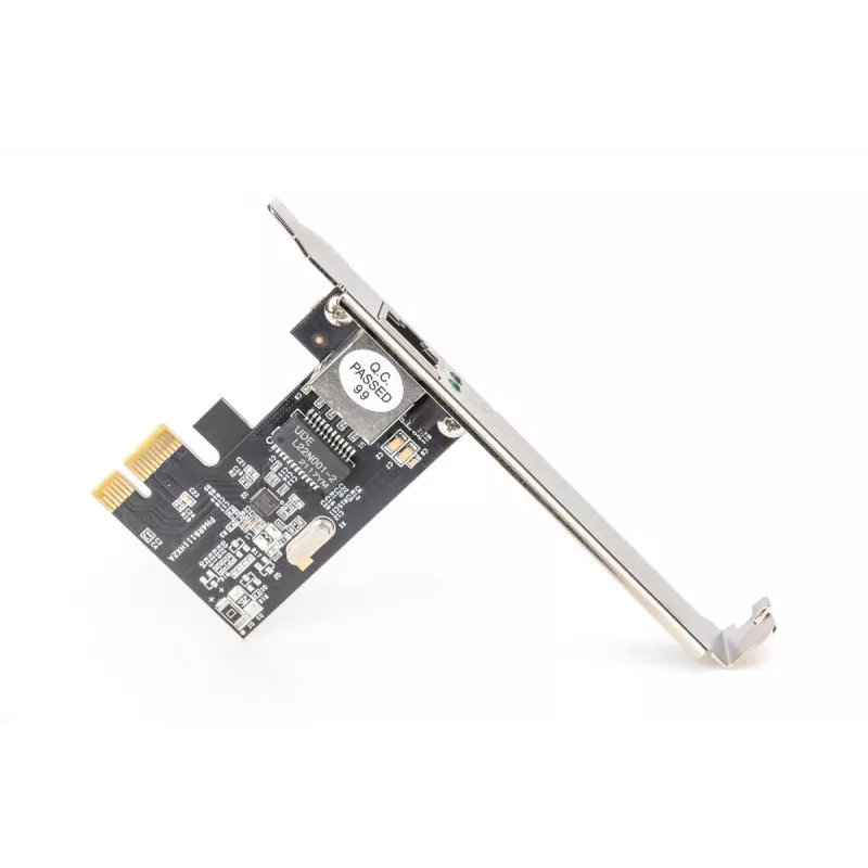 Digitus Gigabit Ethernet PCI Express tinklo plokštė DN-10130-1, laidinė, 1000 Mbit/s, juoda