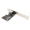 Digitus Gigabit Ethernet PCI Express tinklo plokštė DN-10130-1, laidinė, 1000 Mbit/s, juoda