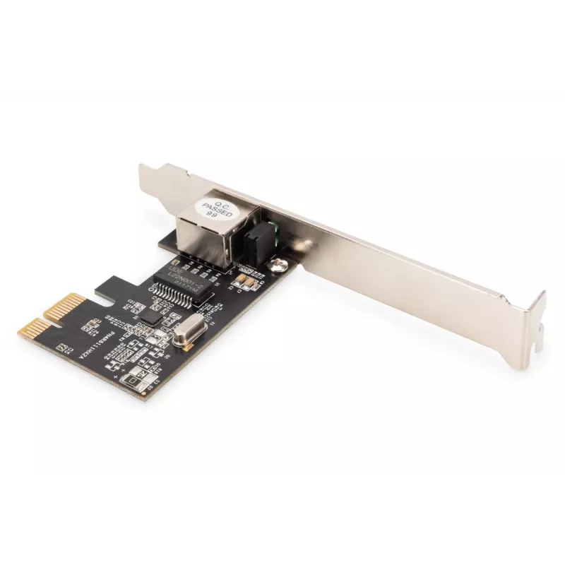 Digitus Gigabit Ethernet PCI Express tinklo plokštė DN-10130-1, laidinė, 1000 Mbit/s, juoda