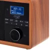 Nešiojamas radijas Adler AD 1184 su DAB+/FM/AM skaitmeniniu imtuvu, Bluetooth 5.0, 15W, SD/USB, žadintuvu, juodas/medis