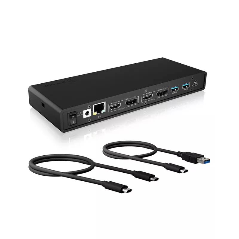 ICY BOX IB-DK2245AC Wired USB 3.2 Gen 1 (3.1 Gen 1) Type-C Juoda