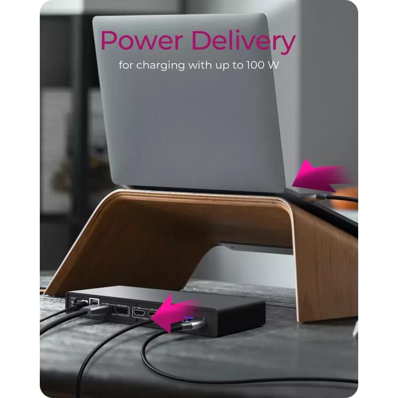 ICY BOX IB-DK2245AC Wired USB 3.2 Gen 1 (3.1 Gen 1) Type-C Juoda