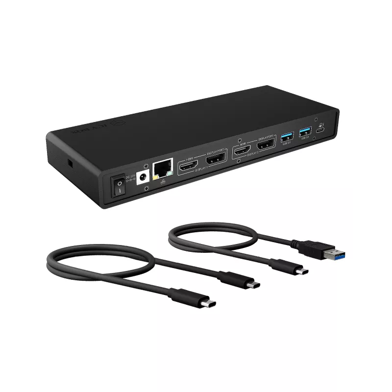ICY BOX IB-DK2245AC Wired USB 3.2 Gen 1 (3.1 Gen 1) Type-C Juoda
