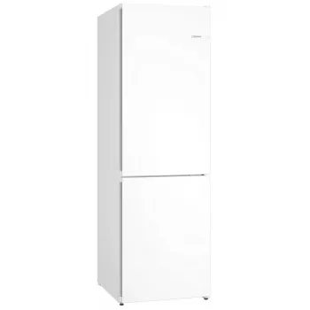 Šaldytuvas-šaldiklis Bosch Serie 4 KGN362WDF — laisvai pastatomas, 321 L (218 L šaldytuvas / 103 L šaldiklis), apatinis šaldiklis, NoFrost, baltas
