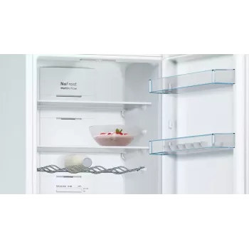 Bosch Serie 4 KGN36VWED šaldytuvas-šaldiklis, laisvai pastatomas, 326 L, baltas