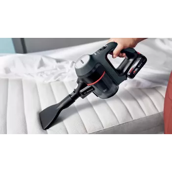 Bosch BBS712A bekontaktis dulkių siurblys/elektrinis šluotražis 2-in-1 bekontaktis dulkių siurblys, baterija, sausas, higieninis filtras, be maišelio, 0,3 l, grafitas