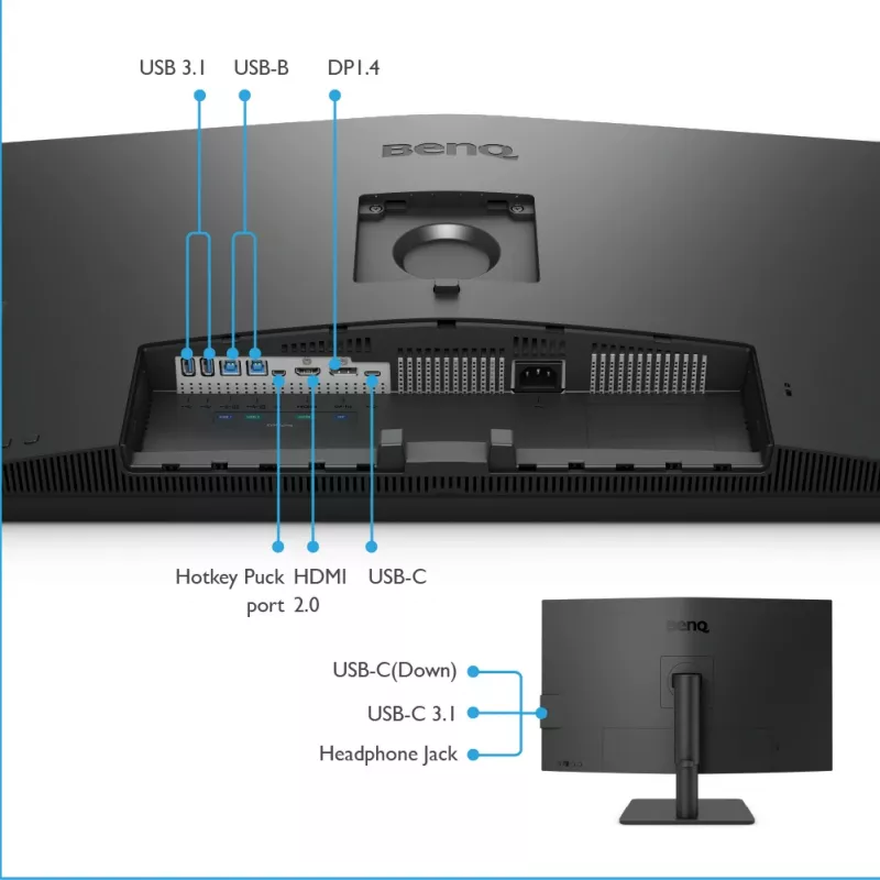 BenQ PD3205U kompiuterio monitorius 80 cm (31,5 colio) 3840 x 2160 pikselių 4K Ultra HD LCD juodas
