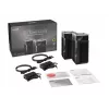 ASUS ZenWiFi Pro ET12 Triju juostų (2,4 GHz / 5 GHz / 6 GHz) Wi-Fi 6E (802.11ax) Juoda 3 vidinės antenos