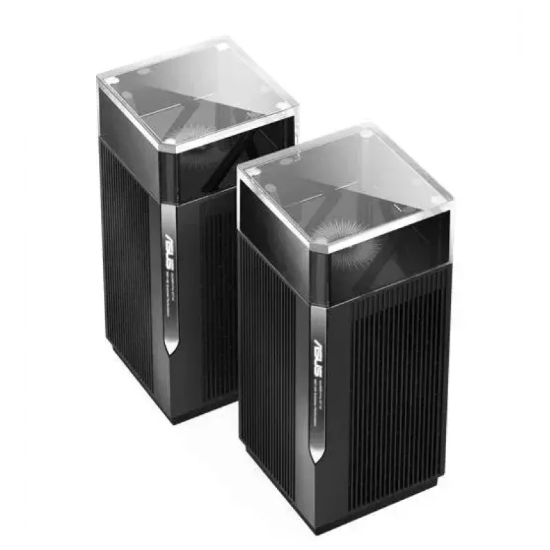 ASUS ZenWiFi Pro ET12 Triju juostų (2,4 GHz / 5 GHz / 6 GHz) Wi-Fi 6E (802.11ax) Juoda 3 vidinės antenos