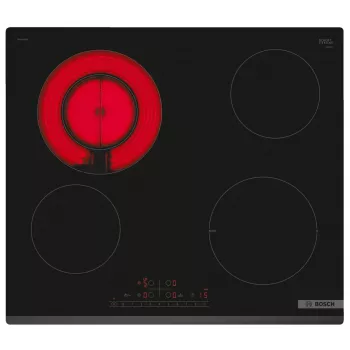 Bosch PKF631FP3E kaitlentė, juoda, įmontuojama, 60 cm, keraminė kaitlentė, 4 zonos