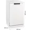 Laisvai pastatoma indaplovė Gorenje GS520E15W — 9 komplektai, 47 dB, 448×600×845 mm, 9 l/ciklas