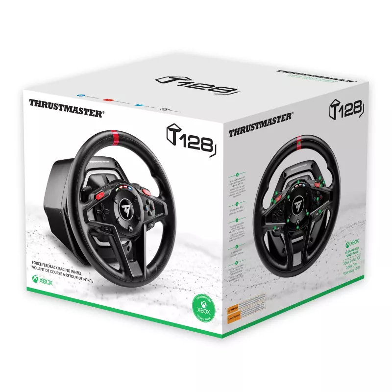 Thrustmaster T128 Juoda USB Steering wheel + Pedals Analogue PC 4460184