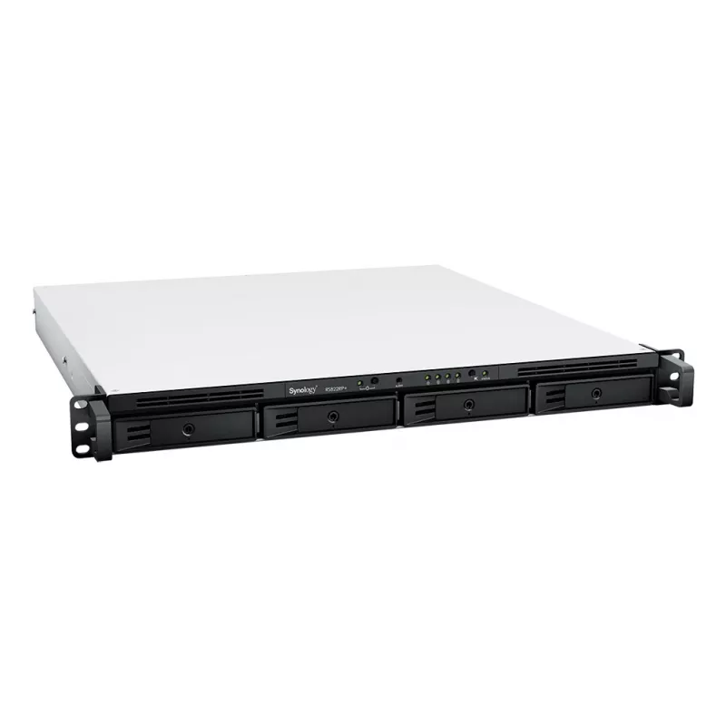 SYNOLOGY Rack Station RS822RP+ 1U 4Bay NAS Server Barebone su pertekliniu maitinimo šaltiniu