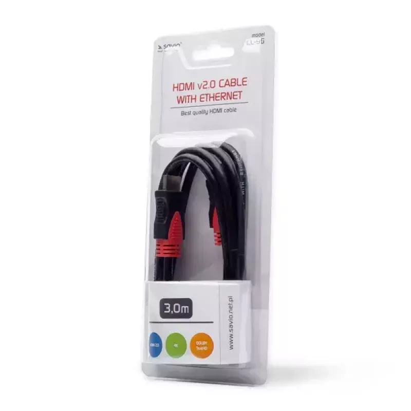 HDMI laidas Savio CL-96 3 m
