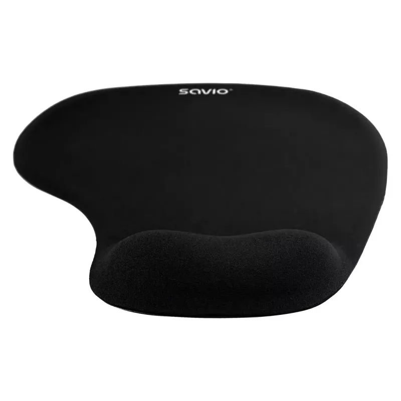 Pelės kilimėlis SAVIO MP-01B gelinis riešo atramas 3 mm storis 230×190 mm juodas