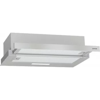 Įmontuojamas gartraukis Gorenje TH62E3X, aliuminio filtras, triukšmo lygis: vidutinis