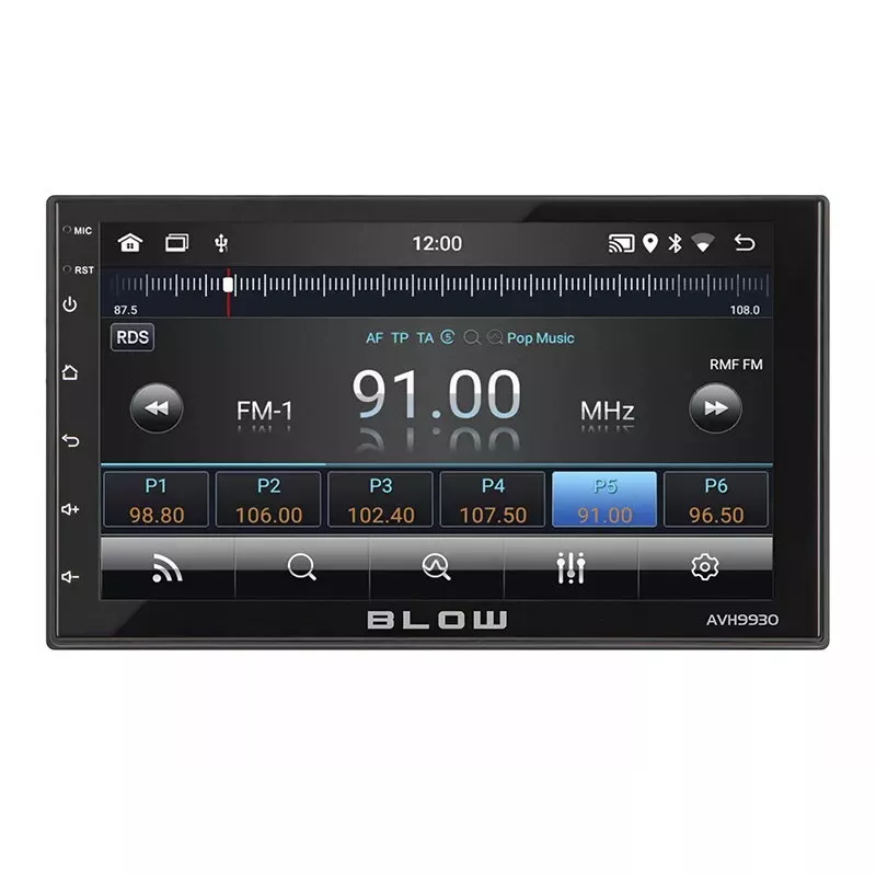 Automobilinis multimedijos grotuvas BLOW AVH-9930 juodas 200 W Wi-Fi Bluetooth