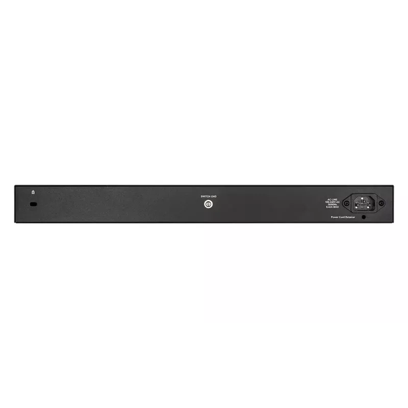 Valdomas L2 gigabito PoE komutatorius D-Link DGS-1210-24P — 24x 10/100/1000 RJ-45, IEEE 802.3af/at, 56 Gbit/s, montuojamas į stovą, juodas