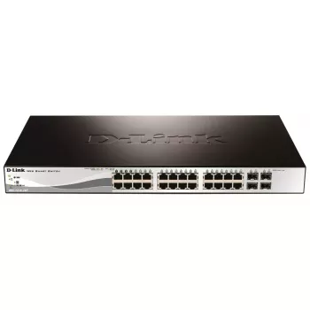 D-Link DGS-1210-28P Valdomas L2 Gigabit Ethernet (10/100/1000) maitinimas per Ethernet (PoE) 1U
