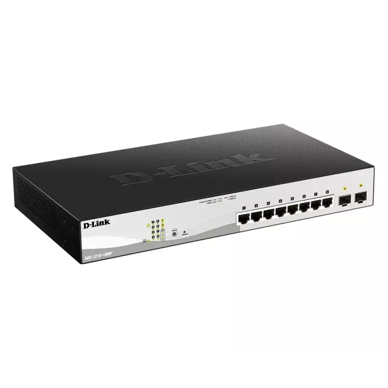 D-Link DGS-1210-52MP valdomas L2 Gigabit Ethernet (10/100/1000) maitinimas per Ethernet (PoE) juoda, pilka