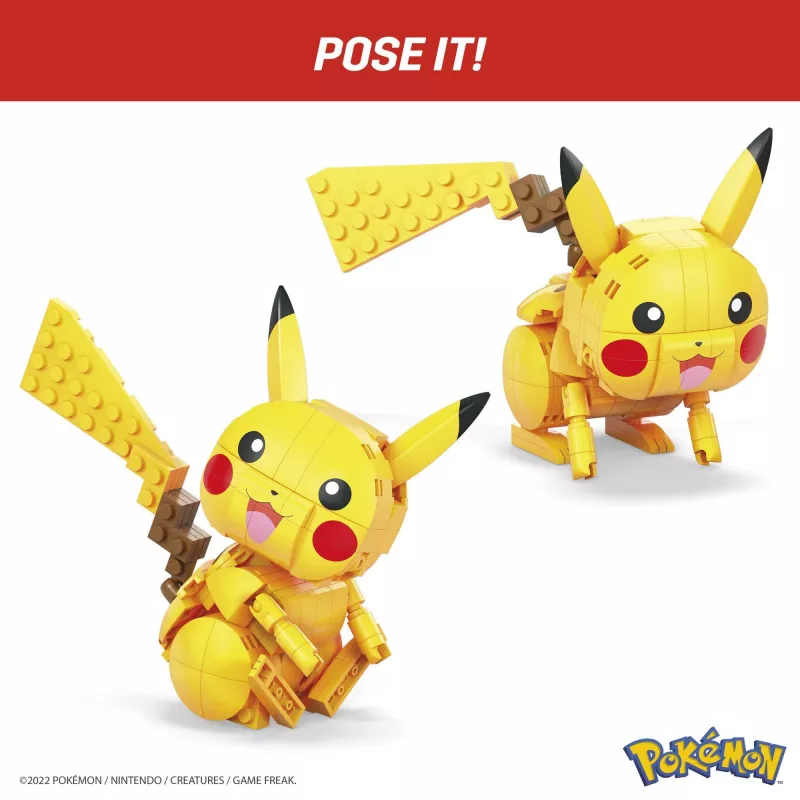 MEGA Pokémon statybinis rinkinys Pikachu (211 dalių) su 1 veikėjo figūrėle vaikams