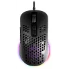 Gaming pelė DEFENDER SHEPARD GM-620L — optinė, ambidekstrinė/dešinei rankai, iki 12800 DPI, 6–7 mygtukai, USB Type-A, juoda, 1,7 m laidas