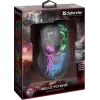 Gaming pelė DEFENDER BULLETSTORM GM-928 — optinė, 7200 DPI, ambidekstrinė, 6–7 mygtukai, USB Type-A, juoda