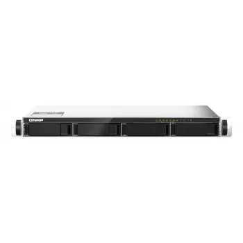 QNAP TS-435XEU NAS stelažinis (1U) Marvell CN9131 4 GB DDR4 0 TB QNAP QTS juoda, pilka