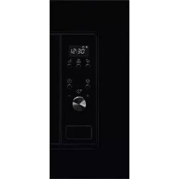 Įmontuojamas solo mikrobangų krosnelė Electrolux LMS2203EMK, 700 W, 5 galios lygiai, 24,5 cm sukamoji lėkštė, LED ekranas, nerūdijančio plieno vidus, juoda