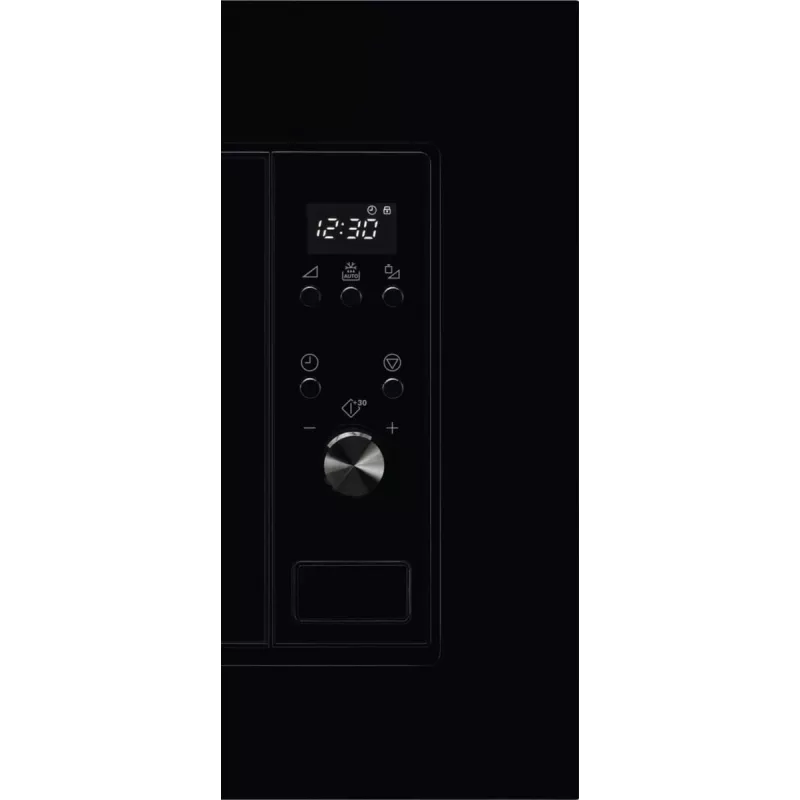Įmontuojamas solo mikrobangų krosnelė Electrolux LMS2203EMK, 700 W, 5 galios lygiai, 24,5 cm sukamoji lėkštė, LED ekranas, nerūdijančio plieno vidus, juoda