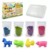 Vaikiškas kinetinis smėlis Tuban DYNAMIC SAND SET – FARM Daugiaspalvis