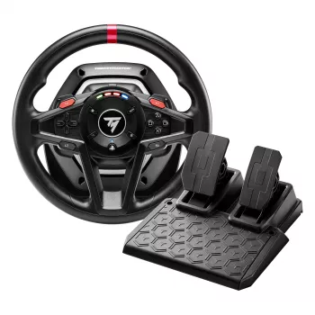 Thrustmaster T128 Juoda USB Steering wheel + Pedals Analogue PC, PlayStation 4, PlayStation 5