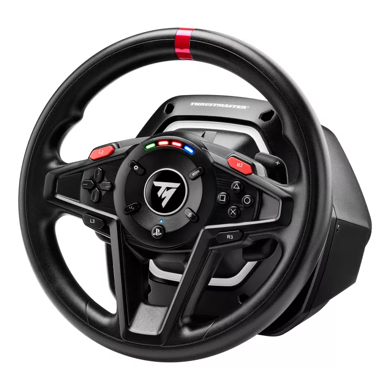 Thrustmaster T128 Juoda USB Steering wheel + Pedals Analogue PC, PlayStation 4, PlayStation 5