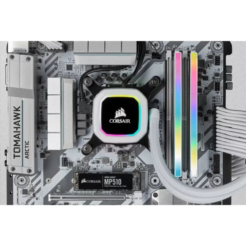 CORSAIR atmintis 32GB DDR4 3200MHz C16 (2x16GB) Vengeance RGB Pro balta