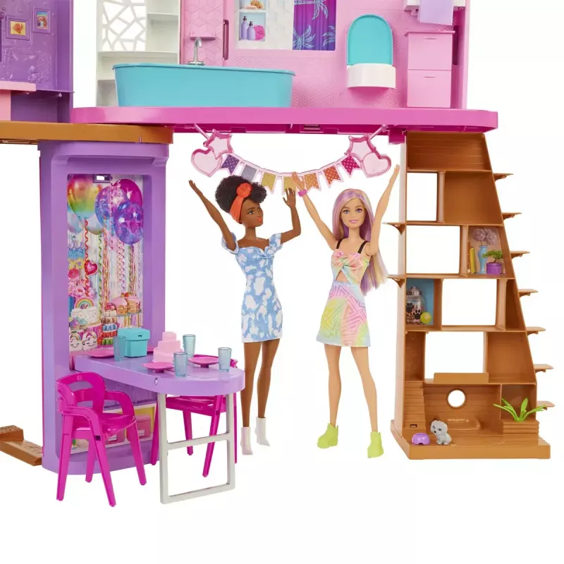 Barbie atostogų namų žaidimų rinkinys su 30+ dalių, žaislas nuo 3 metų