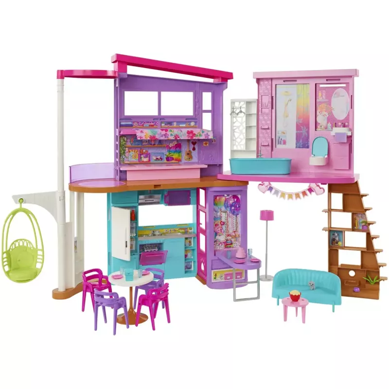 Barbie atostogų namų žaidimų rinkinys su 30+ dalių, žaislas nuo 3 metų