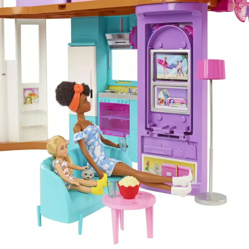 Barbie atostogų namų žaidimų rinkinys su 30+ dalių, žaislas nuo 3 metų